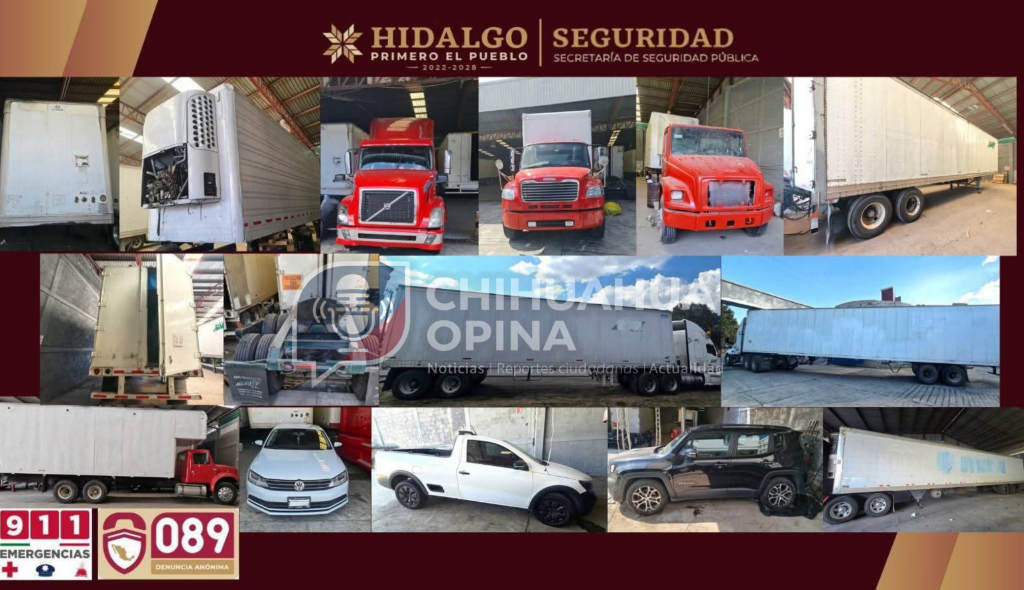 Revientan presunto centro de robo a tráileres en Hidalgo; hay 9&nbsp;detenidos