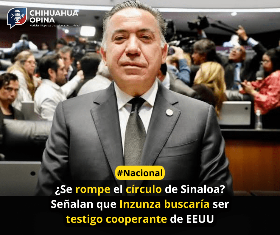Senador Inzunza testigo de EEUU: Dpto. Justicia de USA afirma acercamiento con sus&nbsp;abogados.